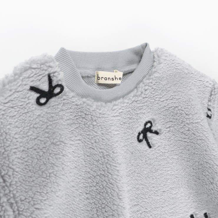 リボン総柄刺しゅうボア トレーナー 150cm | ブランシェス | 詳細画像11 