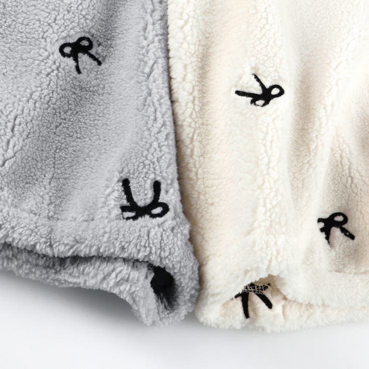 リボン総柄刺しゅうボア トレーナー 150cm | ブランシェス | 詳細画像13 