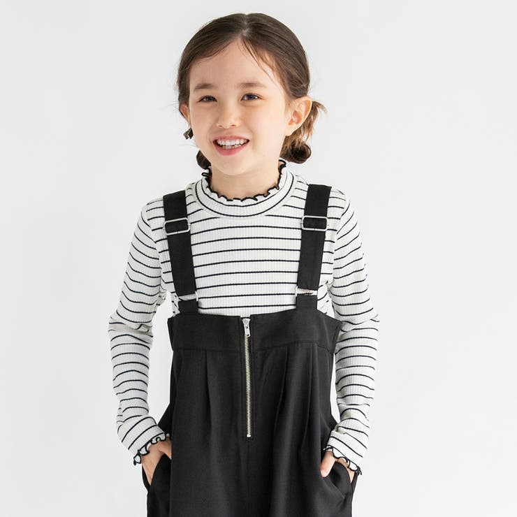 ラメ単色/ボーダーテレコ長袖Tシャツ150cm/女の子/インナー | ブランシェス | 詳細画像15 