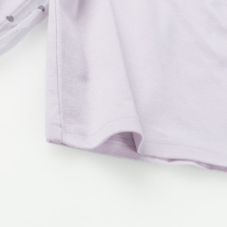 袖チュール長袖Tシャツ/150cm/女の子/ハート柄/フロッキー | ブランシェス | 詳細画像12