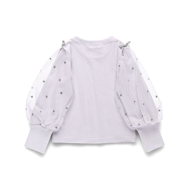 袖チュール長袖Tシャツ/150cm/女の子/ハート柄/フロッキー | ブランシェス | 詳細画像16