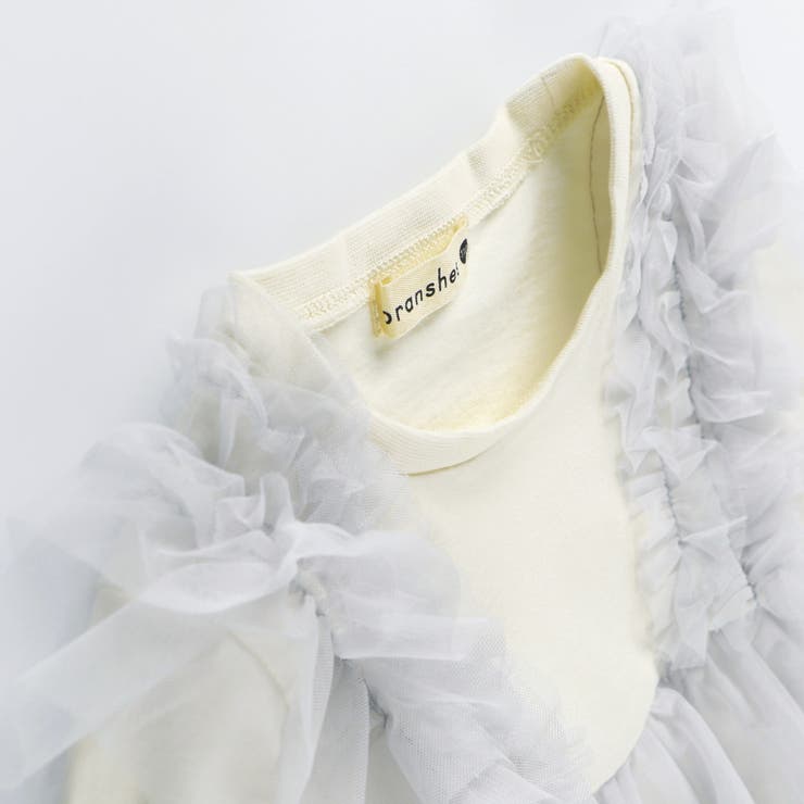 チュール レイヤード風長袖Tシャツ ドッキング | ブランシェス | 詳細画像9