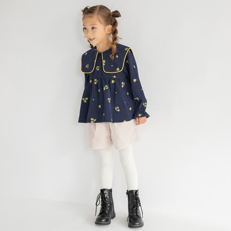 【おそろい】きんもくせい刺しゅうチュニック | ブランシェス | 詳細画像3 