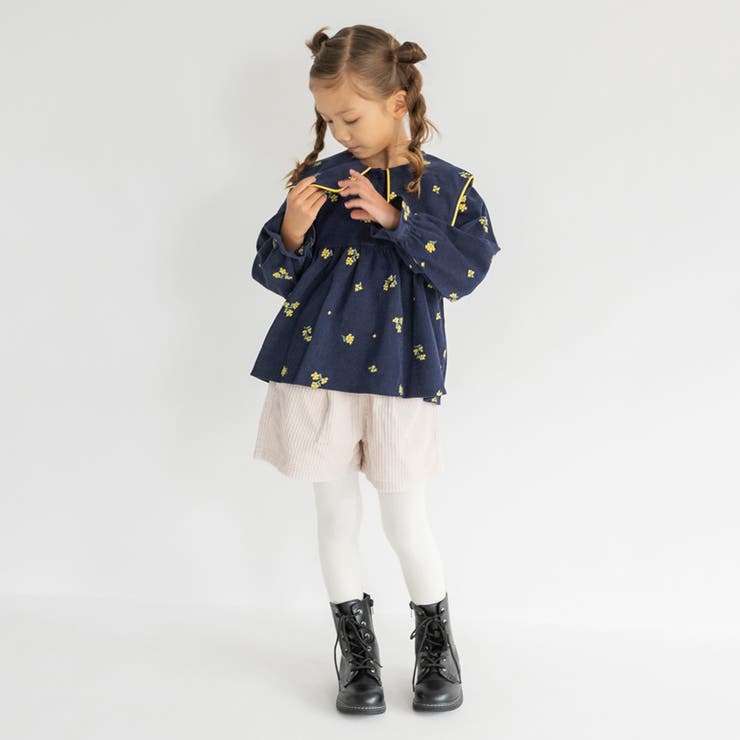 【おそろい】きんもくせい刺しゅうチュニック | ブランシェス | 詳細画像4 