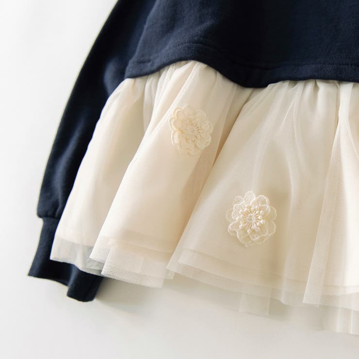 【おそろい】フラワーモチーフ付きチュニック | ブランシェス | 詳細画像2 