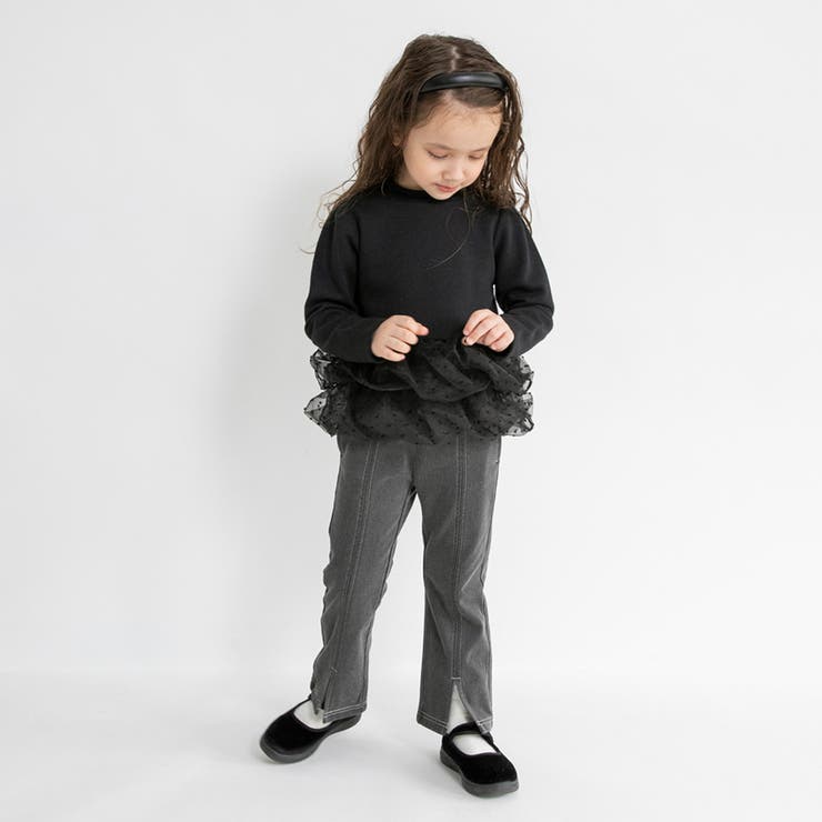 【あったか】裾ドットティアード裏起毛チュニック/150cm/キッズ/女の子 | ブランシェス | 詳細画像15 