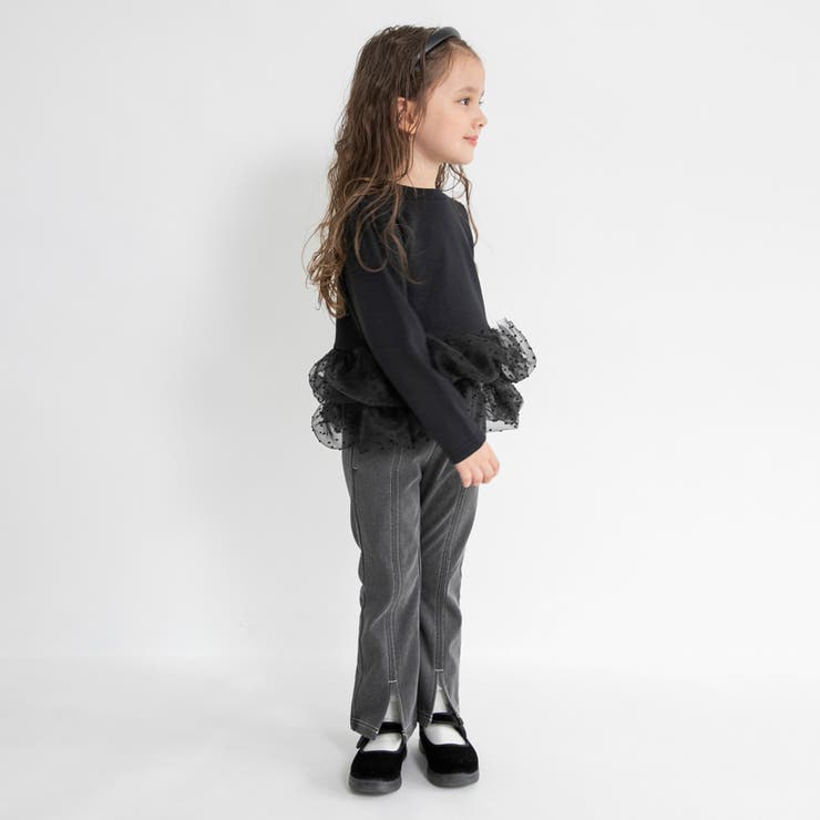 【あったか】裾ドットティアード裏起毛チュニック/150cm/キッズ/女の子 | ブランシェス | 詳細画像16 