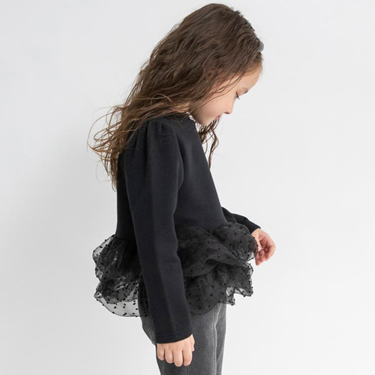 【あったか】裾ドットティアード裏起毛チュニック/150cm/キッズ/女の子 | ブランシェス | 詳細画像17 