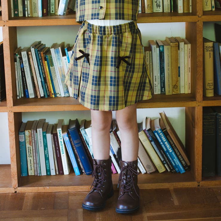 イエロー | チェック柄スカパン セットアップ可 女の子 | ブランシェス