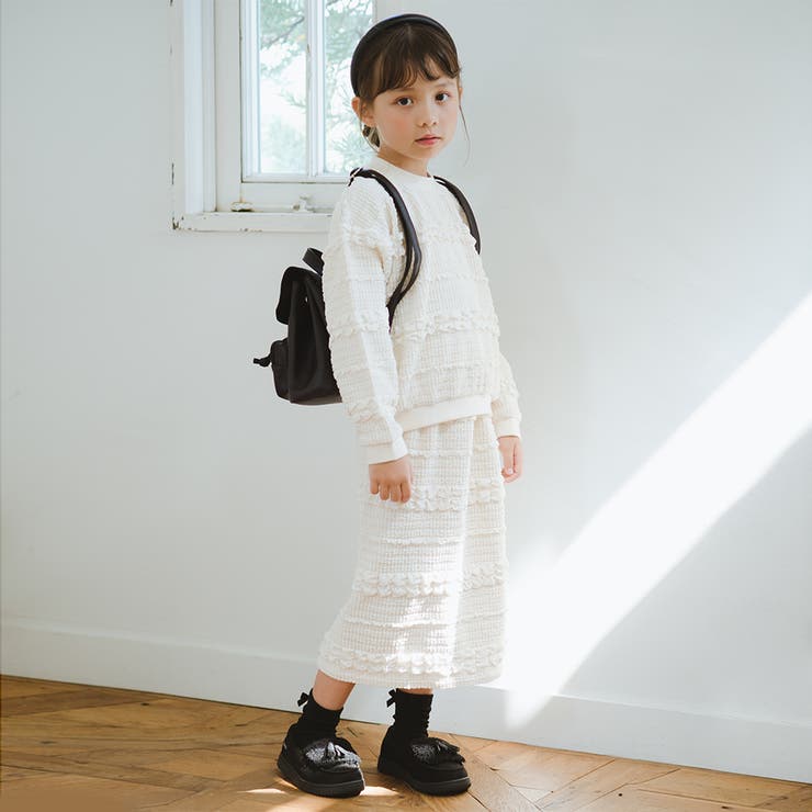 ポコポコ ジャガード スカート/セットアップ可/女の子/150cm | ブランシェス | 詳細画像3 