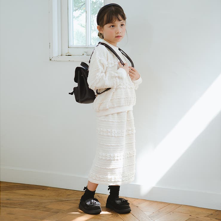ポコポコ ジャガード スカート/セットアップ可/女の子/150cm | ブランシェス | 詳細画像4 