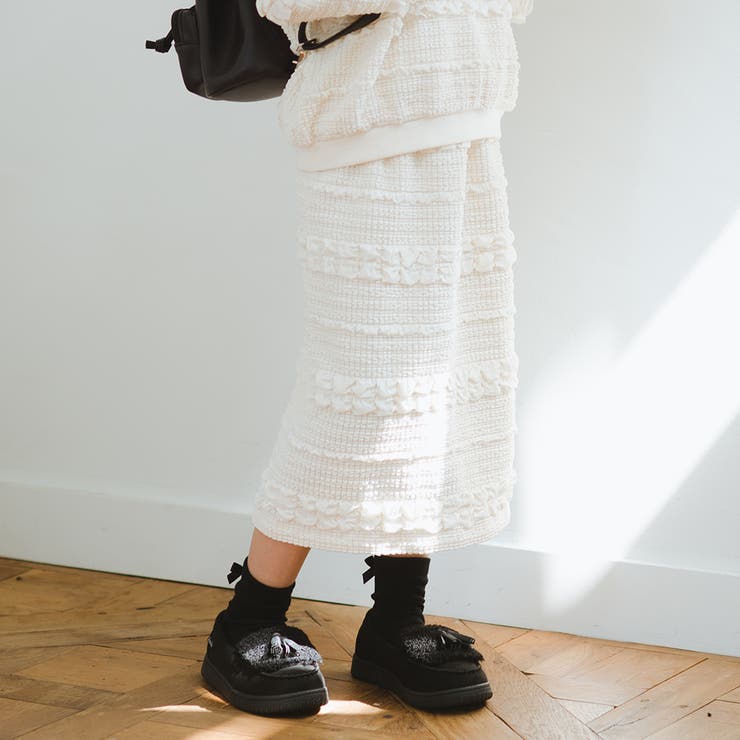 ポコポコ ジャガード スカート/セットアップ可/女の子/150cm | ブランシェス | 詳細画像5 