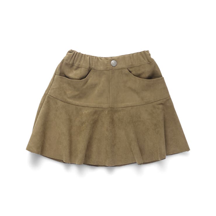 スウェード スカート/女の子/150cm/フレア/切替え | ブランシェス | 詳細画像2 