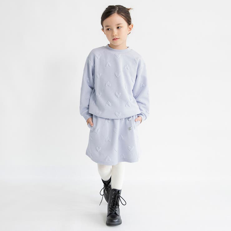 ハート総柄膨れジャガード スカート/セットアップ可/女の子/キッズ/150cm | ブランシェス | 詳細画像4 