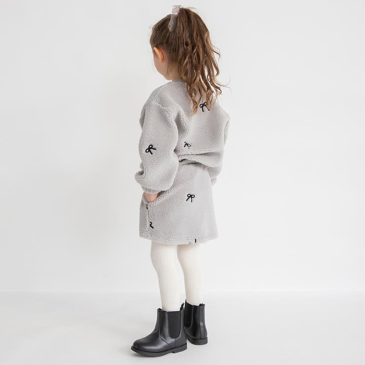 リボン総柄刺しゅうボア スカート セットアップ可 | ブランシェス | 詳細画像10 