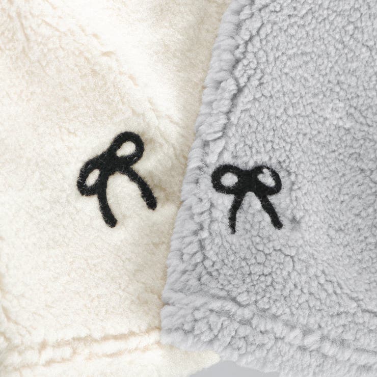 リボン総柄刺しゅうボア スカート セットアップ可 | ブランシェス | 詳細画像16 