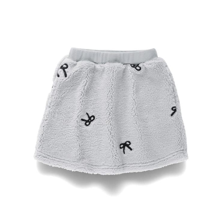 リボン総柄刺しゅうボア スカート セットアップ可 | ブランシェス | 詳細画像6 