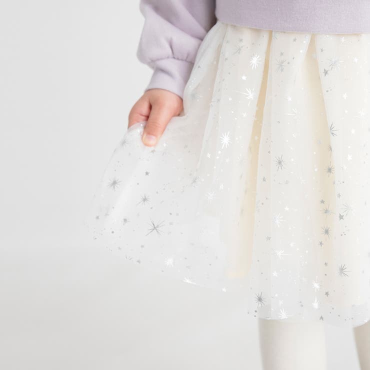 箔プリント チュール スカート/キッズ/女の子/プリンセス/L | ブランシェス | 詳細画像6 