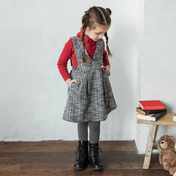 ラメツイードジャンパースカート キッズ 女の子 | ブランシェス | 詳細画像14 