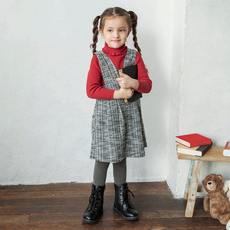 ラメツイードジャンパースカート キッズ 女の子 | ブランシェス | 詳細画像15 