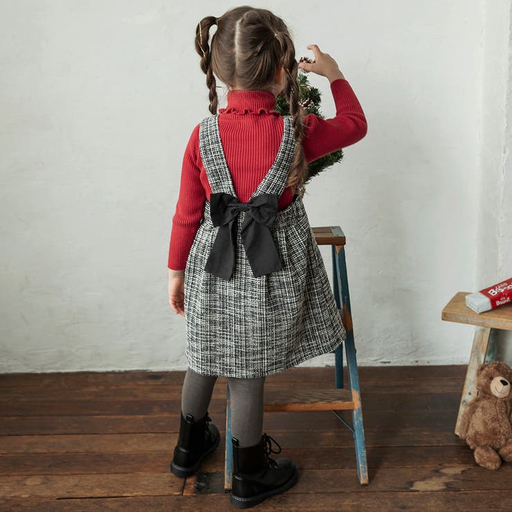 ラメツイードジャンパースカート キッズ 女の子 | ブランシェス | 詳細画像16 