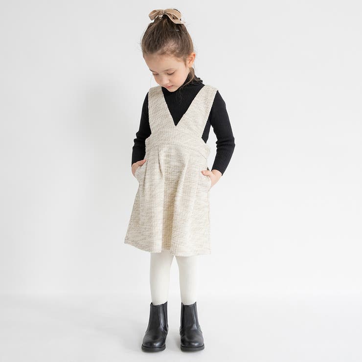 ラメツイードジャンパースカート キッズ 女の子 | ブランシェス | 詳細画像3 