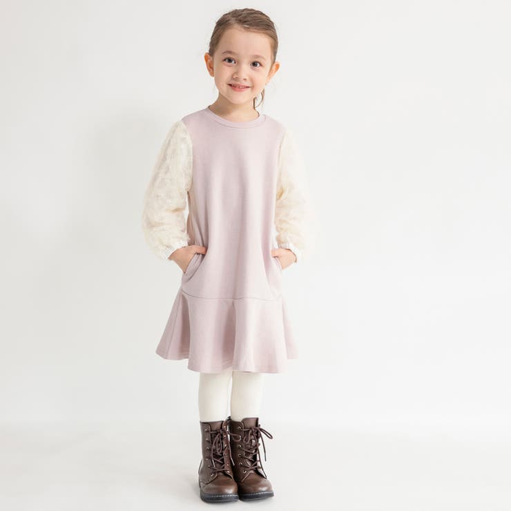 ふんわり袖ワンピース/150cm/女の子/キッズ | ブランシェス | 詳細画像6 