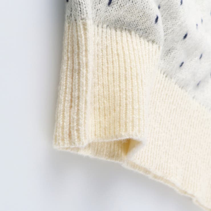 【マシンウォッシャブル】ノルディック風ハート柄ニットワンピース | ブランシェス | 詳細画像9 