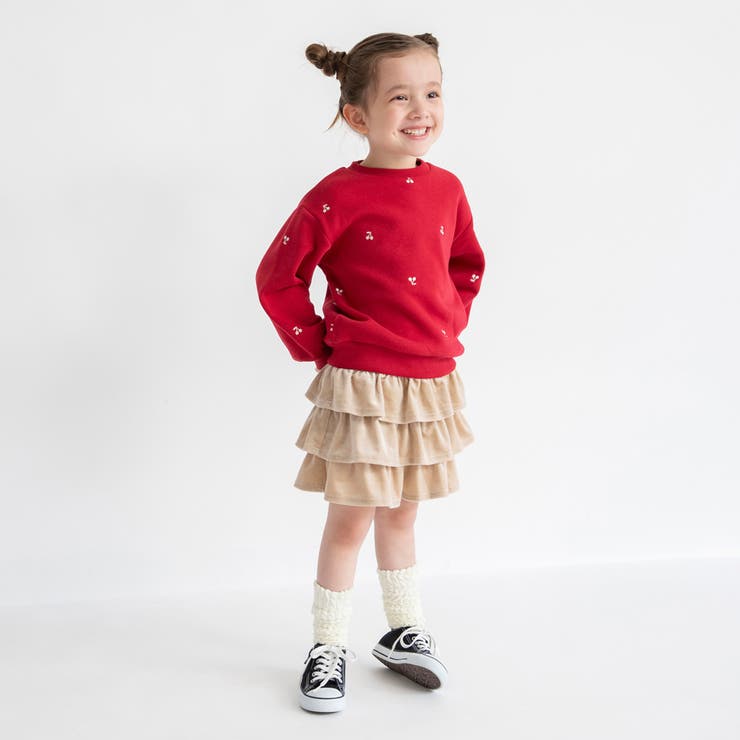 ベロア フリル スカパン/女の子/キッズ/150cm | ブランシェス | 詳細画像4 