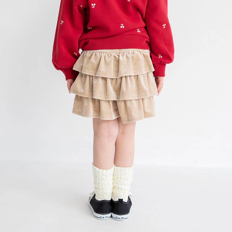 ベロア フリル スカパン/女の子/キッズ/150cm | ブランシェス | 詳細画像8 