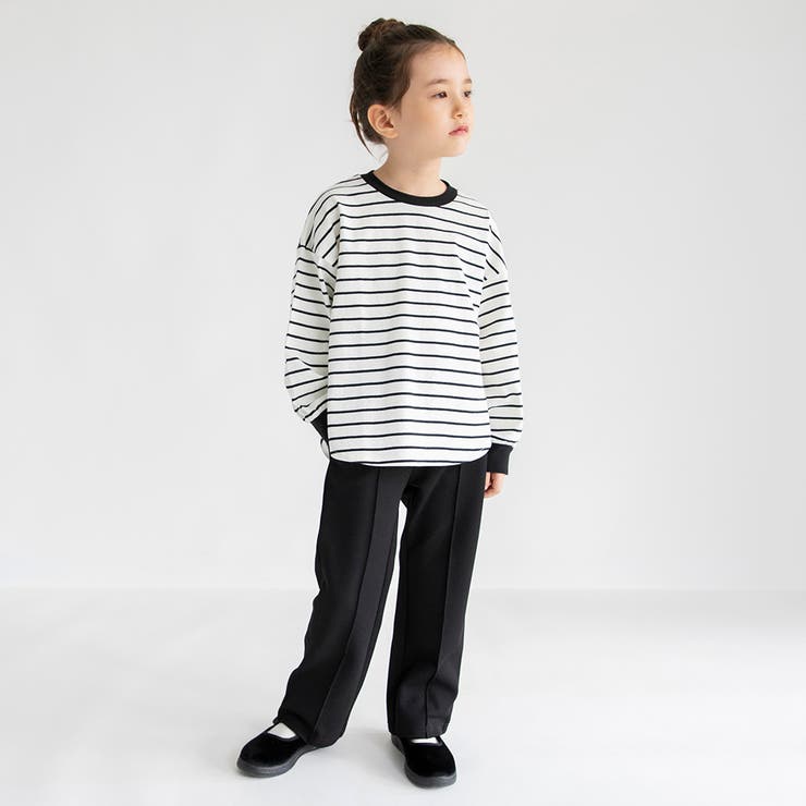 センタープレス風ロングパンツ/150cm/女の子/ワイドパンツ | ブランシェス | 詳細画像10 