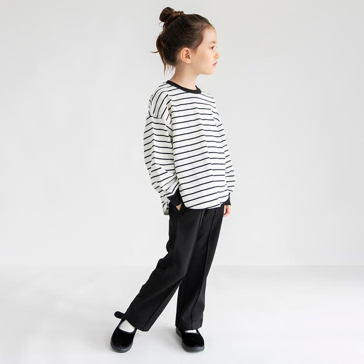 センタープレス風ロングパンツ/150cm/女の子/ワイドパンツ | ブランシェス | 詳細画像11 