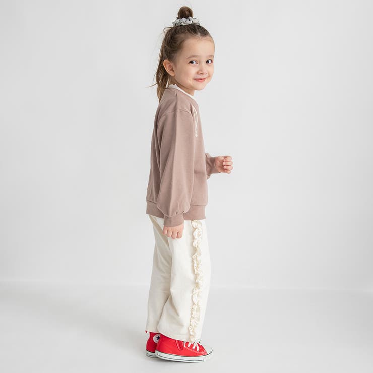 サイド フリル パンツ/女の子/ワイド パンツ/ロングパンツ/150cm | ブランシェス | 詳細画像4