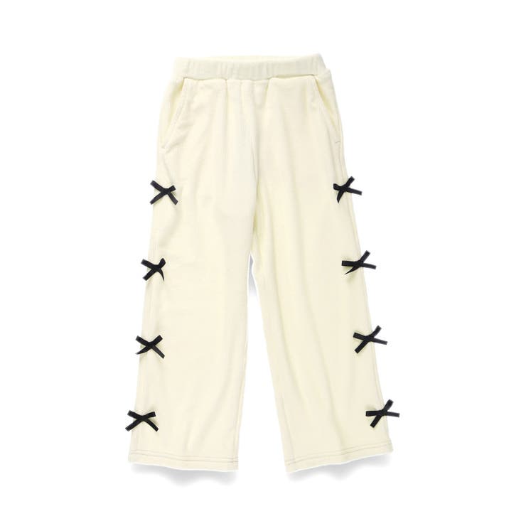 【あったか】サイド リボン裏シャギー パンツ | ブランシェス | 詳細画像2 