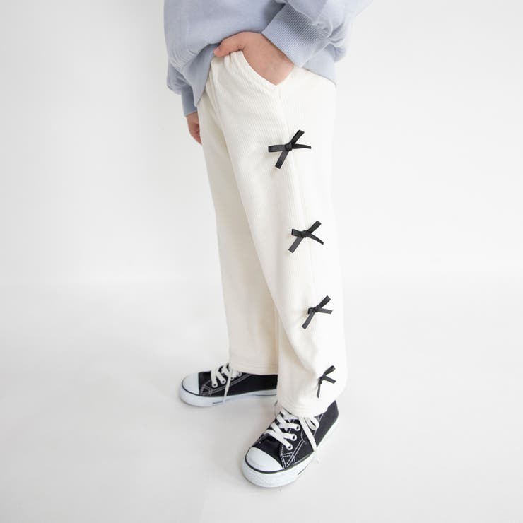 【あったか】サイド リボン裏シャギー パンツ | ブランシェス | 詳細画像7 