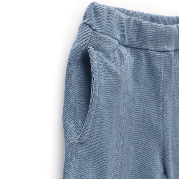 スリット入りフレア裏起毛パンツ デニム ロングパンツ | ブランシェス | 詳細画像10 