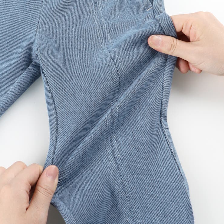 スリット入りフレア裏起毛パンツ デニム ロングパンツ | ブランシェス | 詳細画像11 