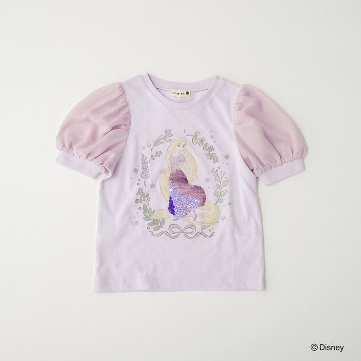 ラベンダー | 【DisneyCollection ディズニーコレクション】スパンコール×パフ袖… | ブランシェス