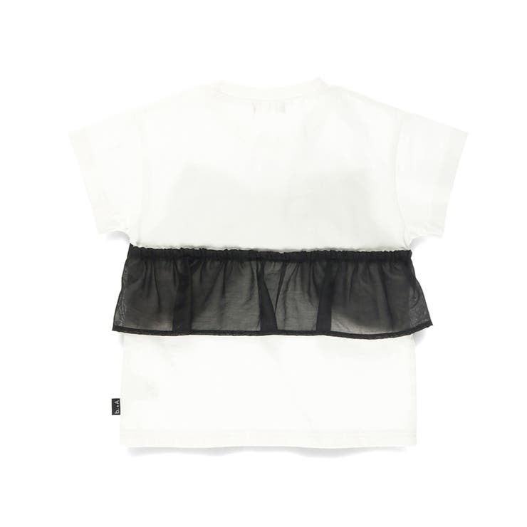 【b +A】金子綾 リボンドッキング半袖Tシャツ | ブランシェス | 詳細画像10 