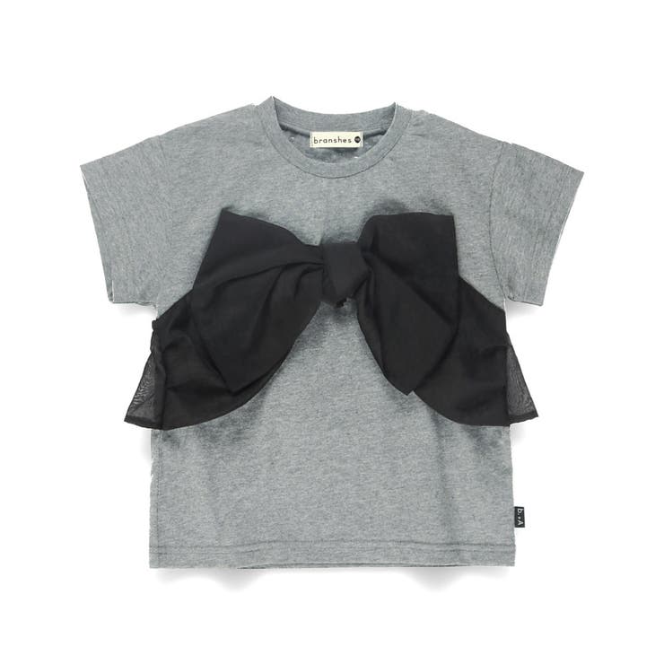 【b +A】金子綾 リボンドッキング半袖Tシャツ | ブランシェス | 詳細画像11 