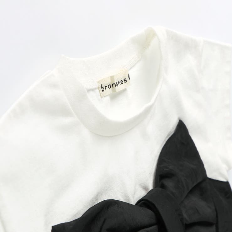 【b +A】金子綾 リボンドッキング半袖Tシャツ | ブランシェス | 詳細画像3 