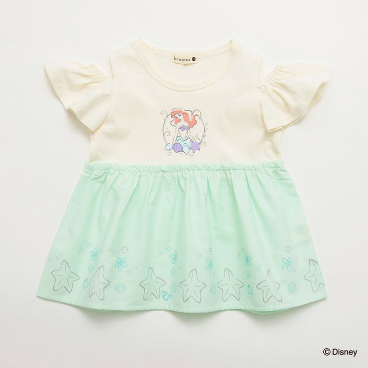 ライトグリーン | 【DisneyCollection ディズニーコレクション】肩あき半袖チュニック… | ブランシェス