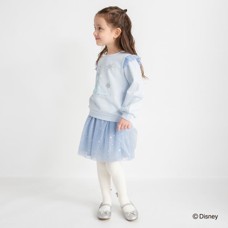 裏起毛スパンコール付きトレーナー エルサ アリエル | ブランシェス | 詳細画像15 