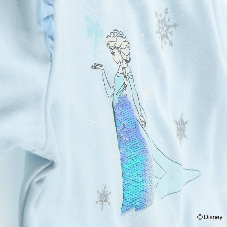 裏起毛スパンコール付きトレーナー エルサ アリエル | ブランシェス | 詳細画像17 