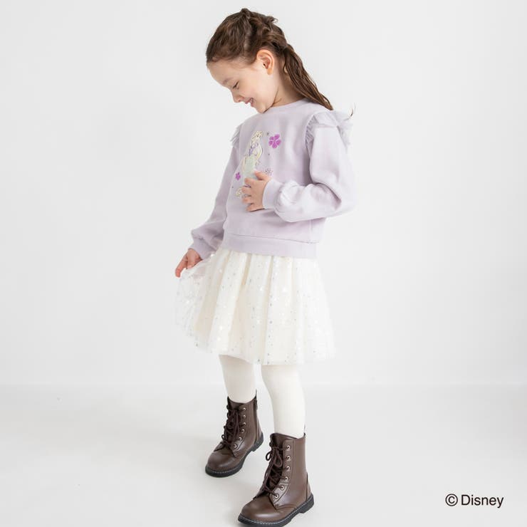 裏起毛スパンコール付きトレーナー エルサ アリエル | ブランシェス | 詳細画像23 