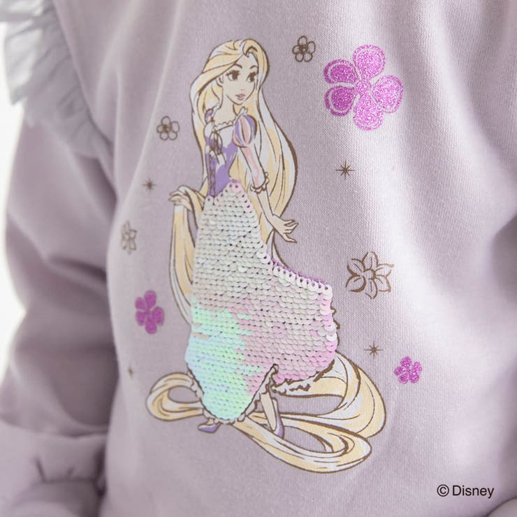 裏起毛スパンコール付きトレーナー エルサ アリエル | ブランシェス | 詳細画像26 