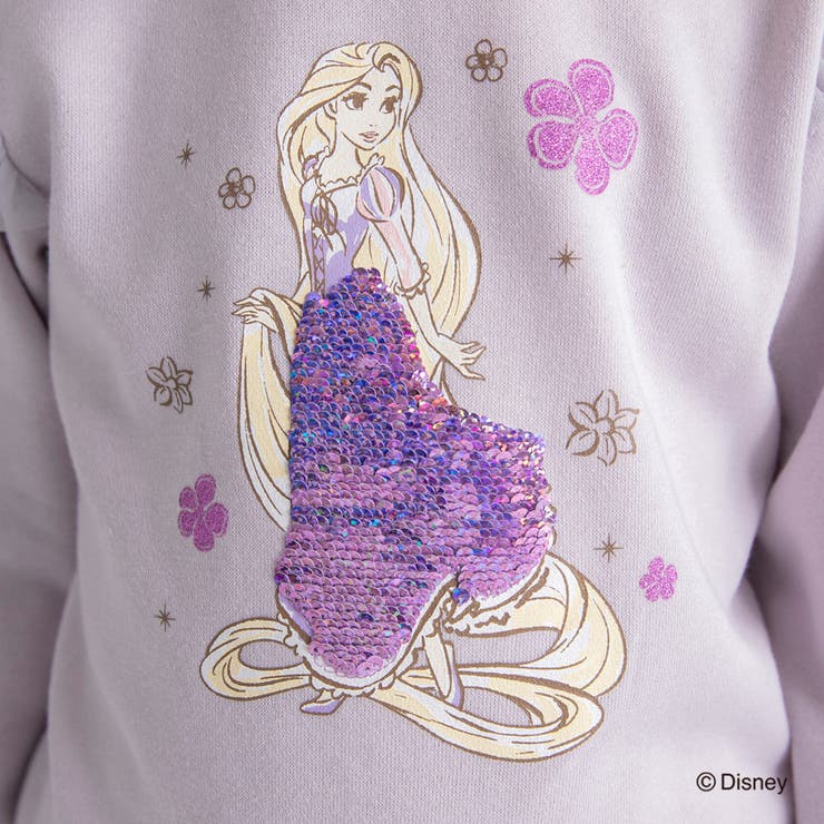 裏起毛スパンコール付きトレーナー エルサ アリエル | ブランシェス | 詳細画像27 