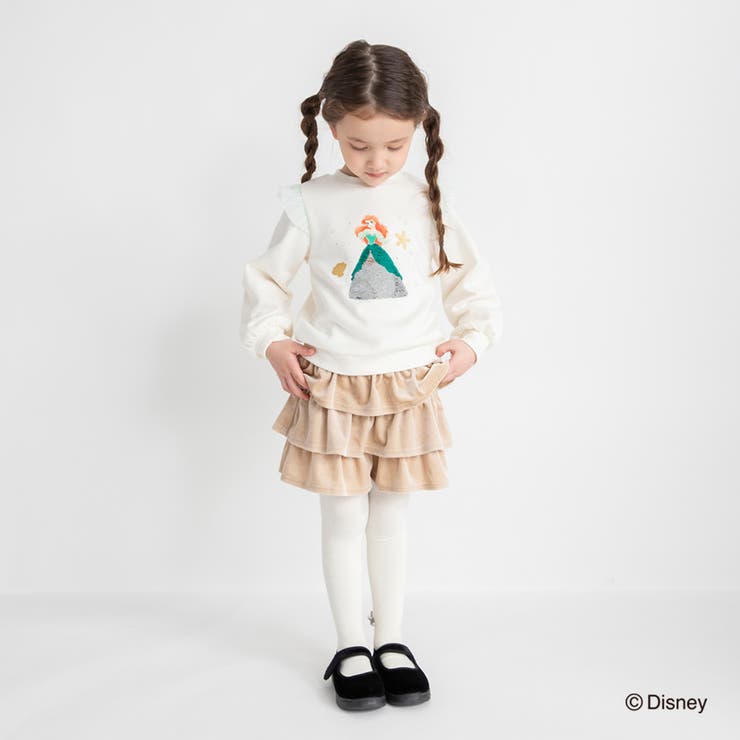 裏起毛スパンコール付きトレーナー エルサ アリエル | ブランシェス | 詳細画像4 