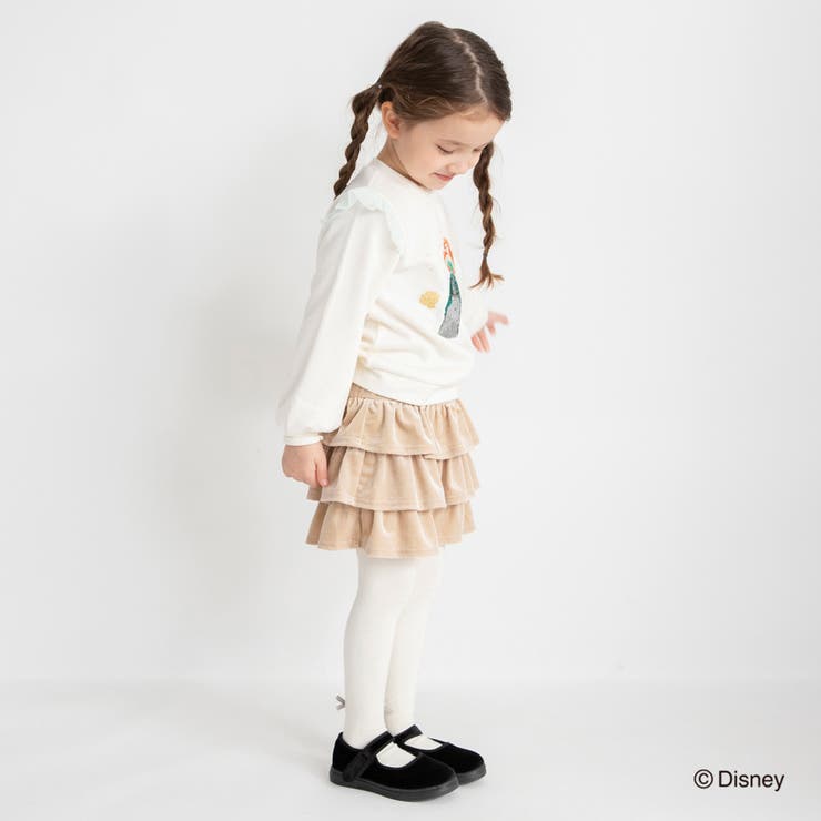 裏起毛スパンコール付きトレーナー エルサ アリエル | ブランシェス | 詳細画像6 