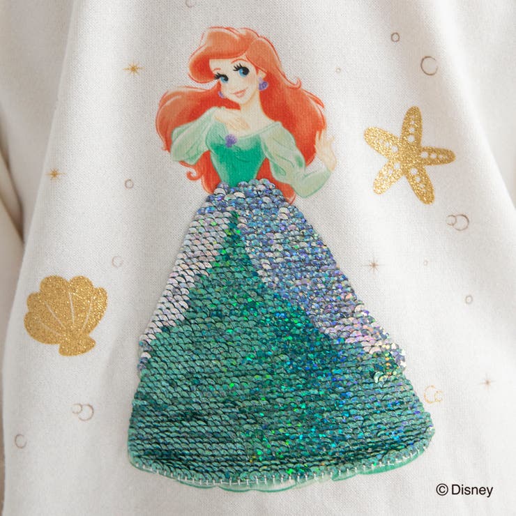 裏起毛スパンコール付きトレーナー エルサ アリエル | ブランシェス | 詳細画像7 